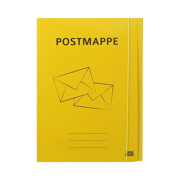 Spirit: Postmappe sárga karton gumis dosszié A4-es