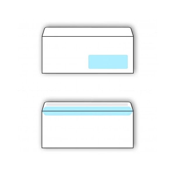 Spirit: Fehér jobb ablakos boríték LA/4 11x23cm 1db