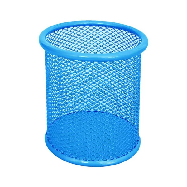 Spirit: Neon kék fémhálós hengeres ceruzatartó