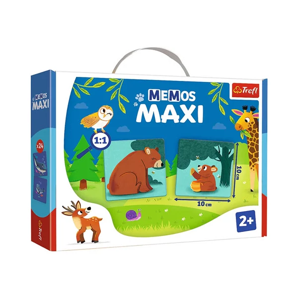 Állatok Maxi memória játék 24db-os - Trefl