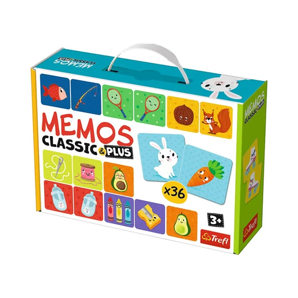 Különleges párok Classic & Plus memória játék 36db-os - Trefl