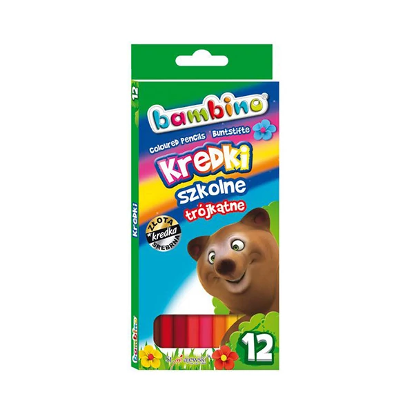Bambino: Háromszögletű színesceruza készlet 12db