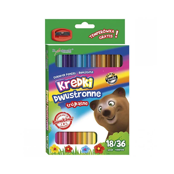 Bambino: Színes ceruza 18/36db-os szett hegyezővel