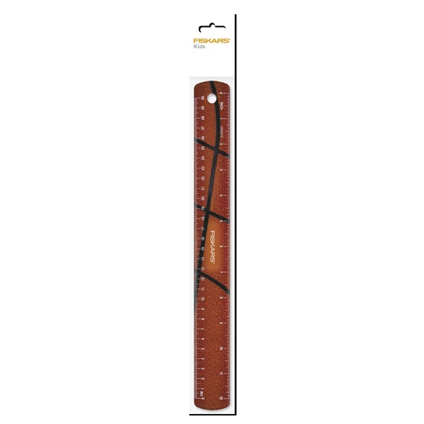 Fiskars gyerek vonalzó kosárlabdás, 30 cm (csak rendelésre) (1023918)