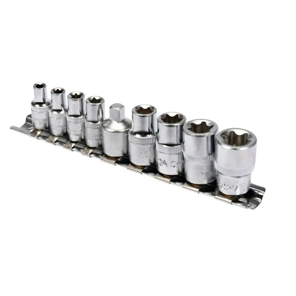 YATO Dugókulcs klt.9r TORX 1/4 col E5-E8 3/8 col E10-E16 (YT-0520)