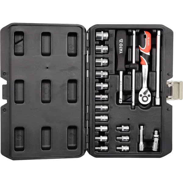 YATO Dugókulcs készlet 20 részes 3,5-14-ig 1/4 col CrV (YT-14491)