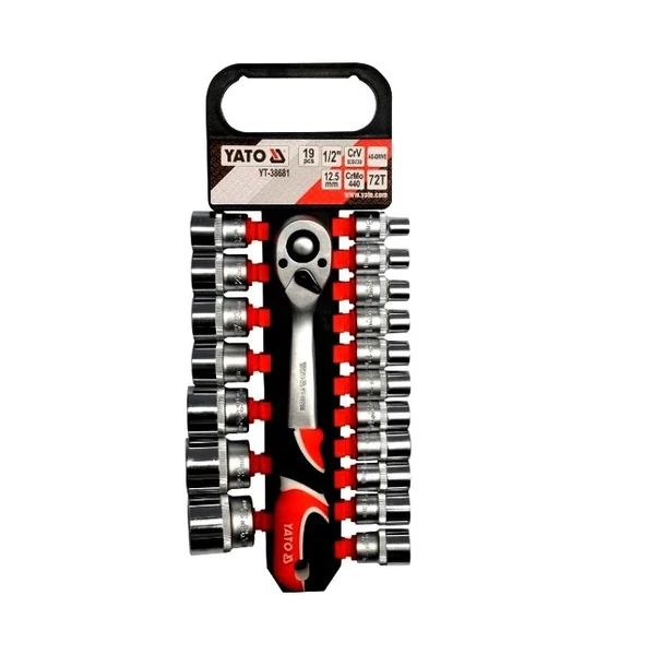 YATO Dugókulcs klt. 19 r. 1/2 col: 8-32 mm CrV ~ (YT-38681)