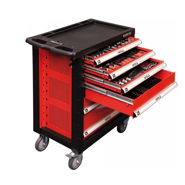 YATO Szerszámkocsi szerszámokkal 177 részes ~ (YT-5530)
