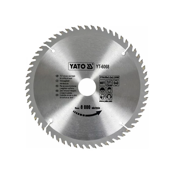 YATO Fűrésztárcsa fához 210/30/60 (YT-6068)