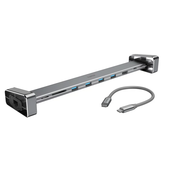 Hama usb 3.1 type-c, 9in1 dokkoló adapter v2 (usb3.1,hdmi,lan,usb-c,pd,sd) (200103)