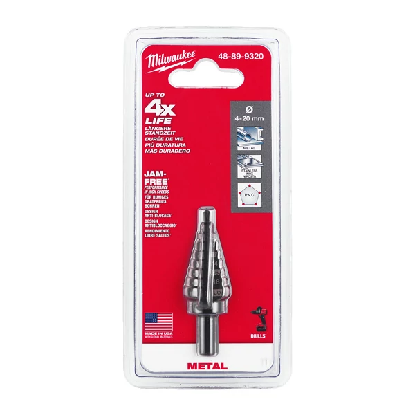 Milwaukee Lépcsős fúró 4-20 mm - 1 db - 48899320