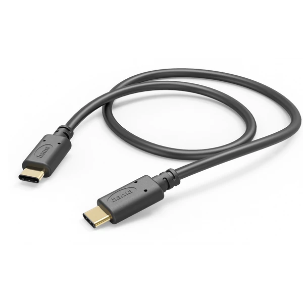 Hama FIC E3 adatkábel usb 2.0 type-c/type-c (480mbps) 1,5m, fekete (201591)