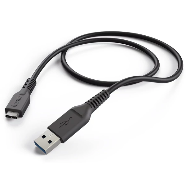 Hama FIC E3 adatkábel usb 3.1 gen 1, type-c/usb a, 1m, fekete (201594)