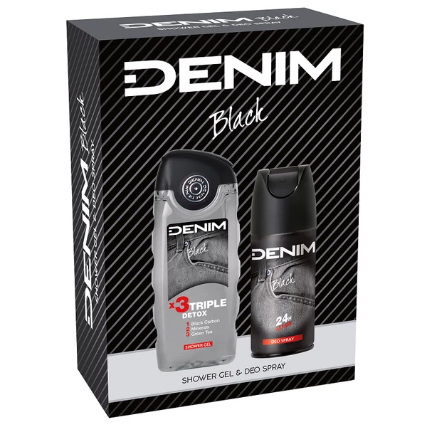 Denim Black férfi ajándékcsomag