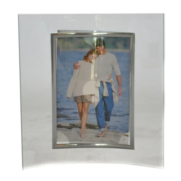 Domború üveg fotókeret 9x13cm 190367