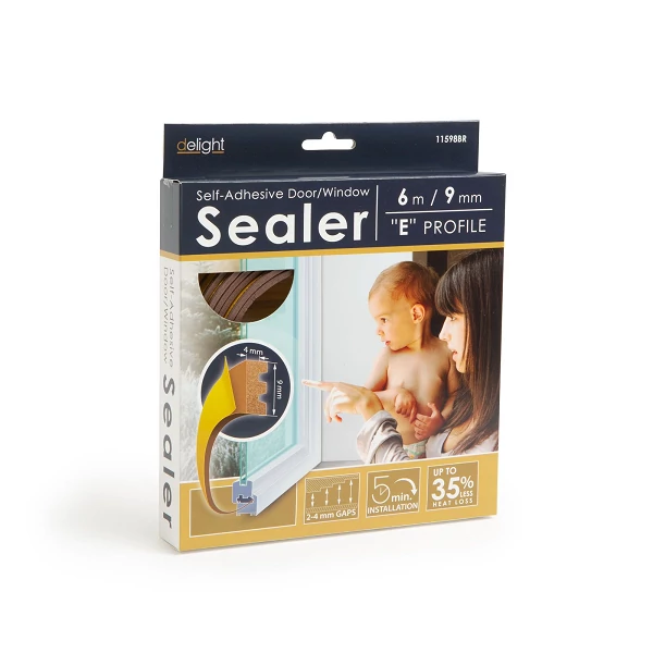 Garden of eden barna színű öntapadós ajtó-ablakszigetelő 6mX4MM 11598BR