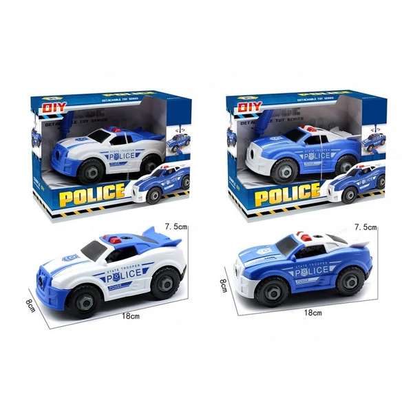 Játék rendőrautó többféle változatban 90091