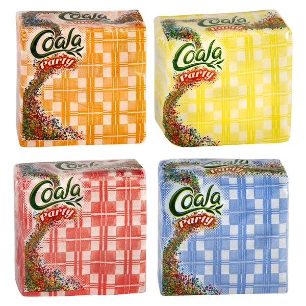 Coala kockás party szalvéta 80db 1rétegű többféle változatban