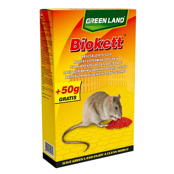 Biokett patkányirtó csalétek 120+30g