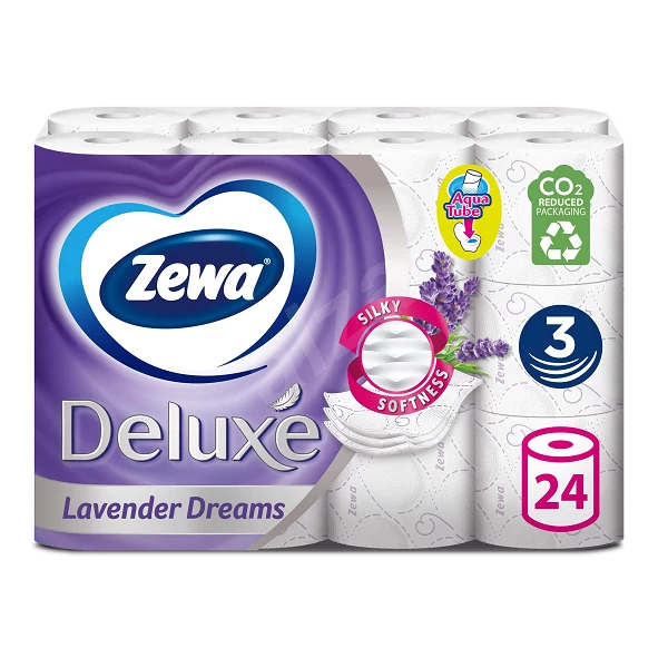 Zewa Deluxe levendulás toalettpapír 24 tekercs 3 rétegű 