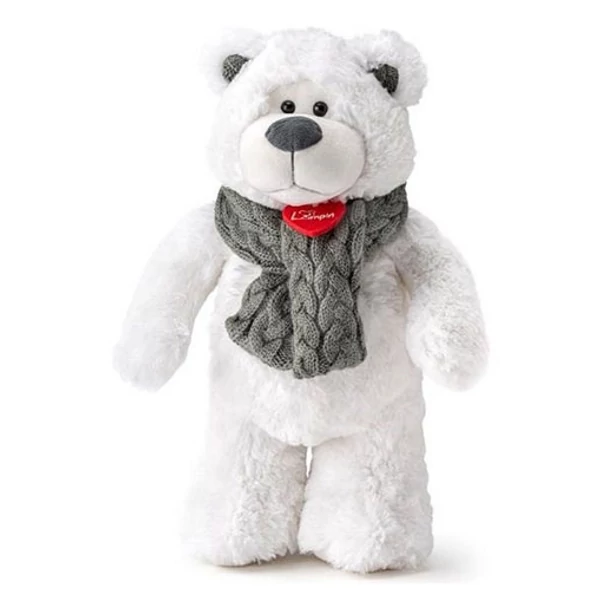Icy Teddy fehér plüss maci 38cm - Lumpin