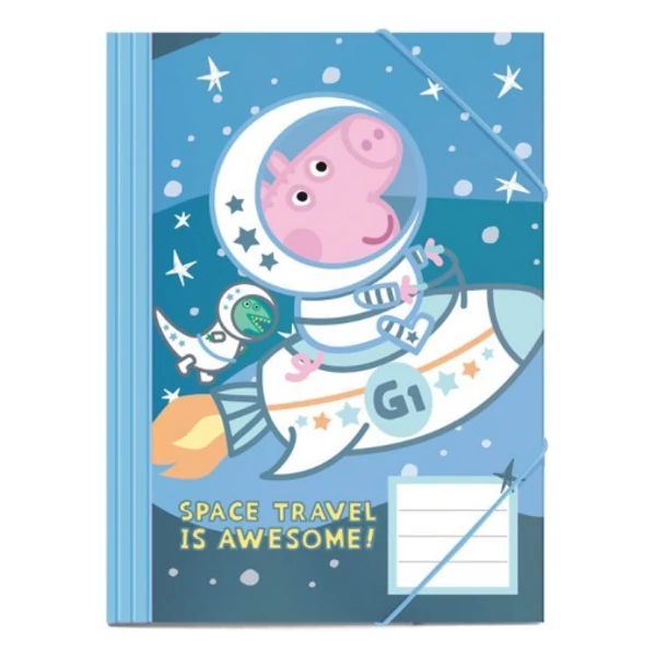 Peppa malac az űrben gumis mappa 25x35cm-es