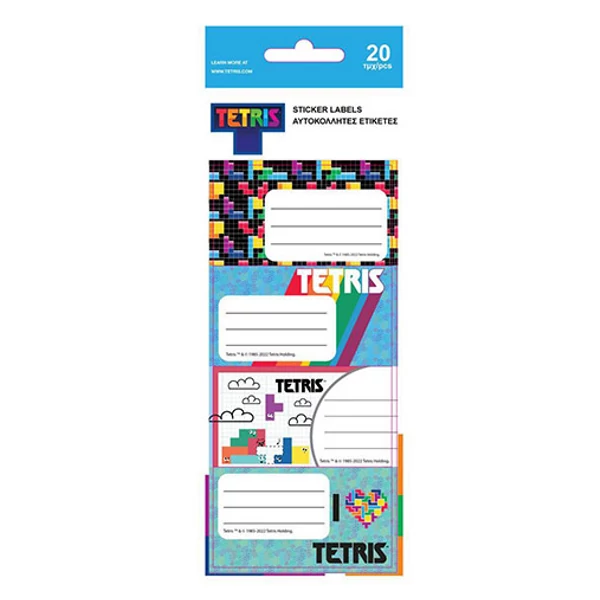 Tetris füzetcímke 20db-s szett