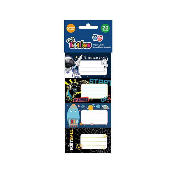 Luna fiús füzetcímke 20db-s szett