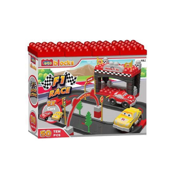 Luna Blocks Formula 1 versenypálya szett kisautókkal
