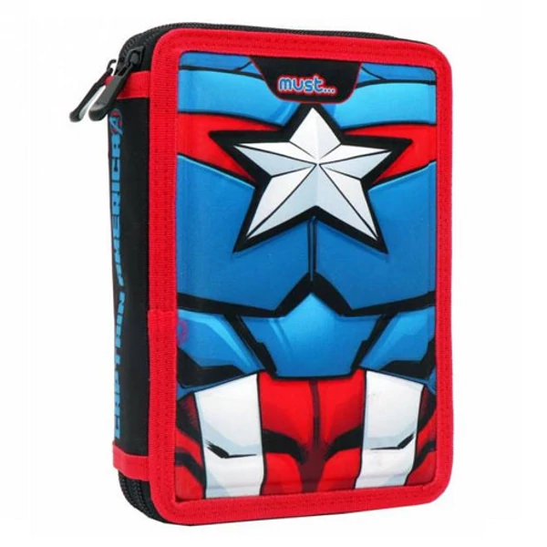 Must... Amerika kapitány töltött emeletes tolltartó