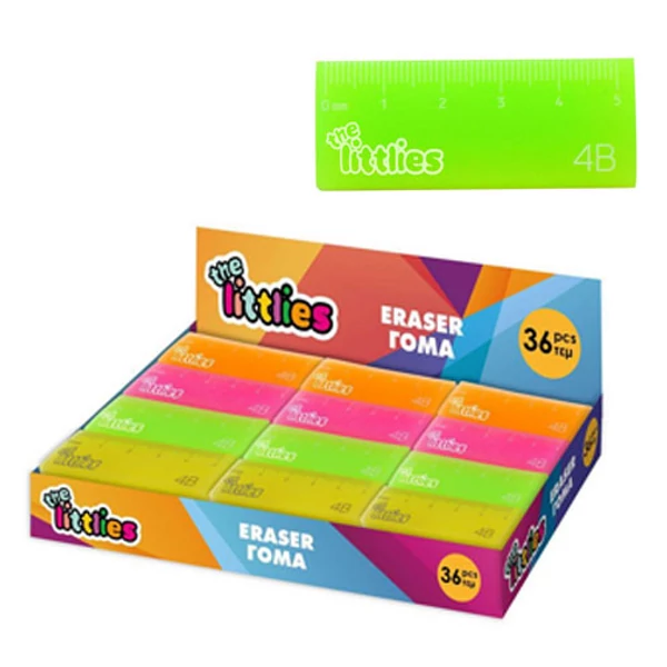 Vonalzómintás radír többféle változatban 1db