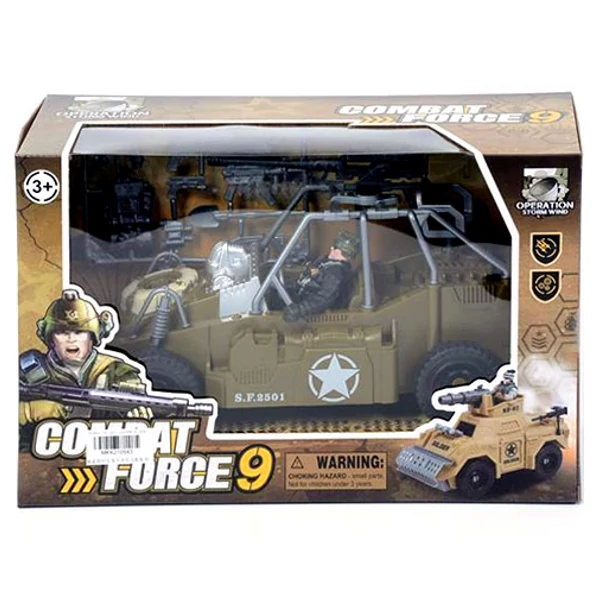 Katonai harci jármű katona figurával