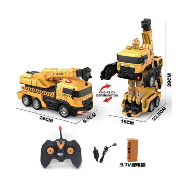 Titan átalakuló távirányítós darusautó 26cm