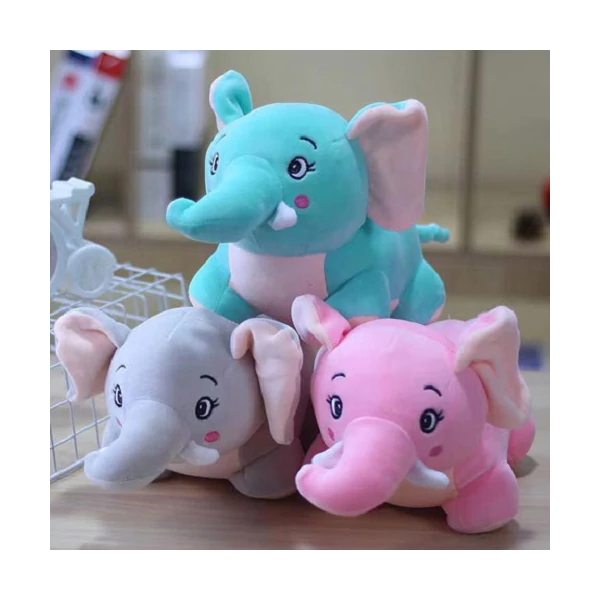 Színes plüss elefánt többféle változatban 25cm