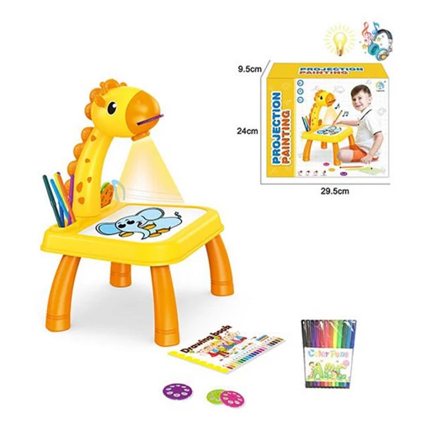 Zsiráfos projektoros rajzasztal