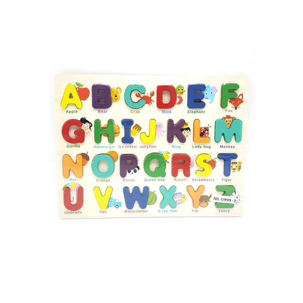 ABC fa formaválogató puzzle