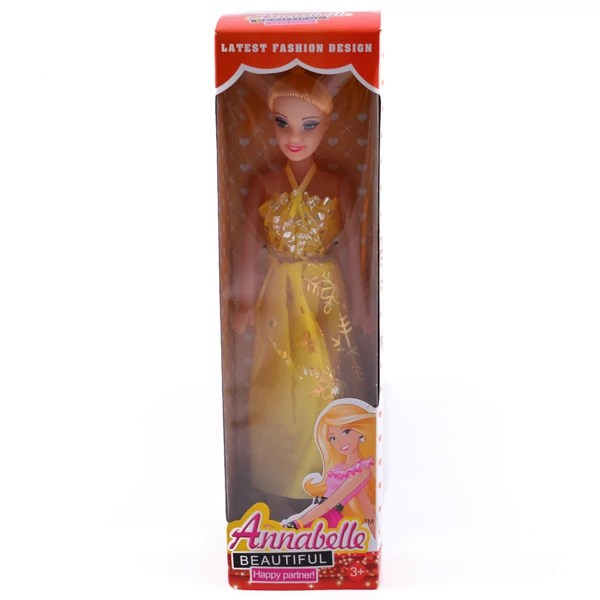 Játék baba hosszú ruhában többféle változatban BA3834