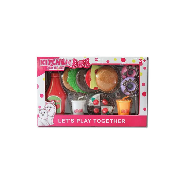 Hamburgeres szett édességekkel