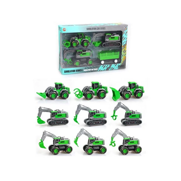 Három darabos munkagép szett többféle változatban