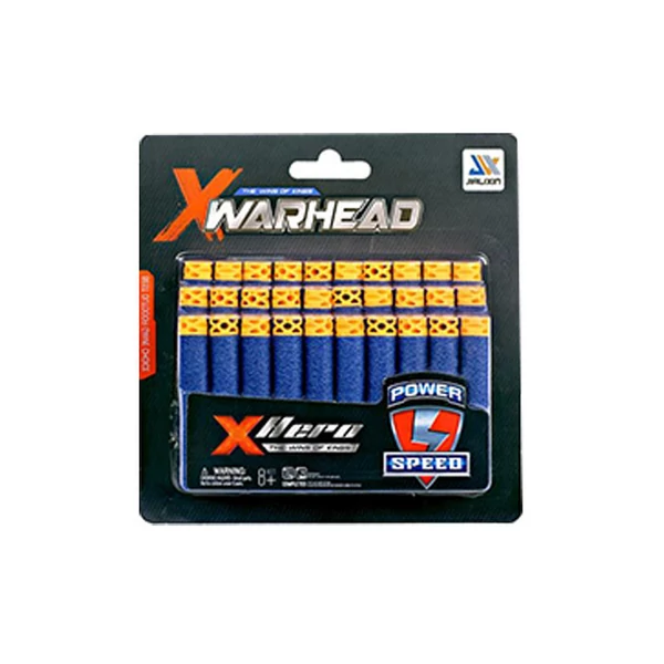 X Warhead 30db-os szivacs töltény