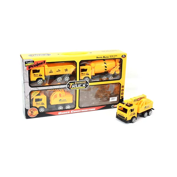 Munkagépek 4db-os kisautó szett