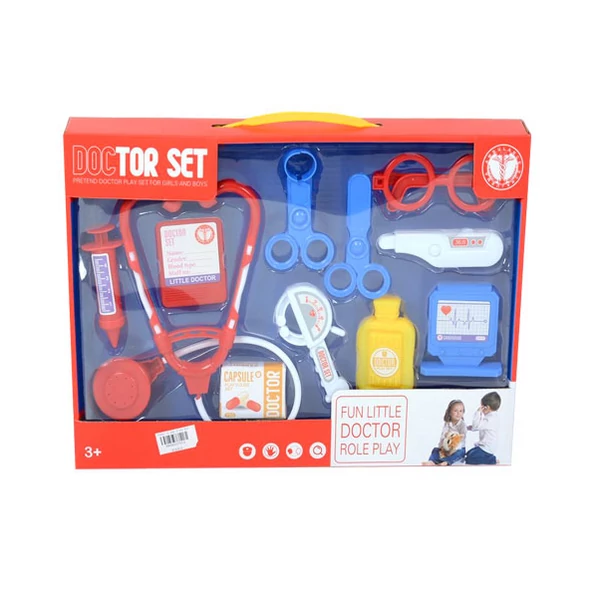 Doktor felszerelés sztetoszkóppal