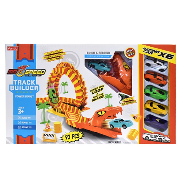 Max Speed Anakonda autópálya szett 5db kisautóval