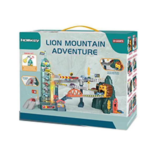 Oroszlános kalandpálya parkolóházzal