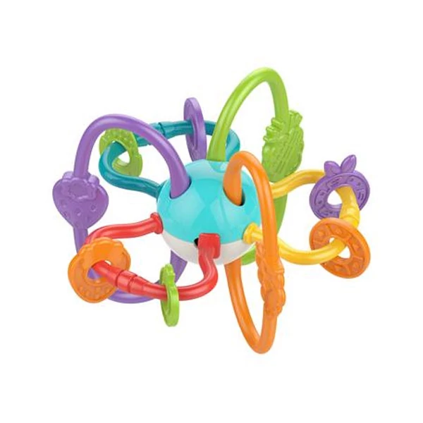 Színes bébi labda rágókával