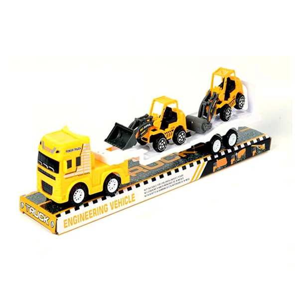 Építőipari kamion 2db munkagéppel