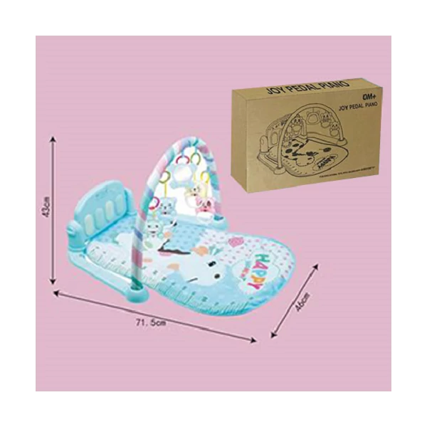 Boldog zsiráf kék játszószönyeg fénnyel és hanggal