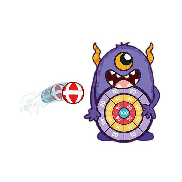 Szörnyes tépőzáras célbadobó játék