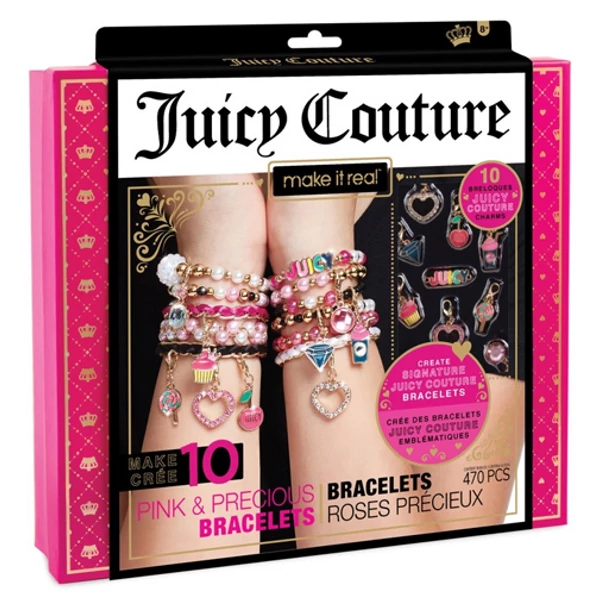 Make It Real: Juicy Couture pink és csillogó ékszerkészítő szett