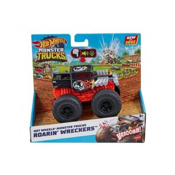 Hot Wheels: Monster Trucks Roarin' Wreckers kisautó fénnyel és hanggal 1/43